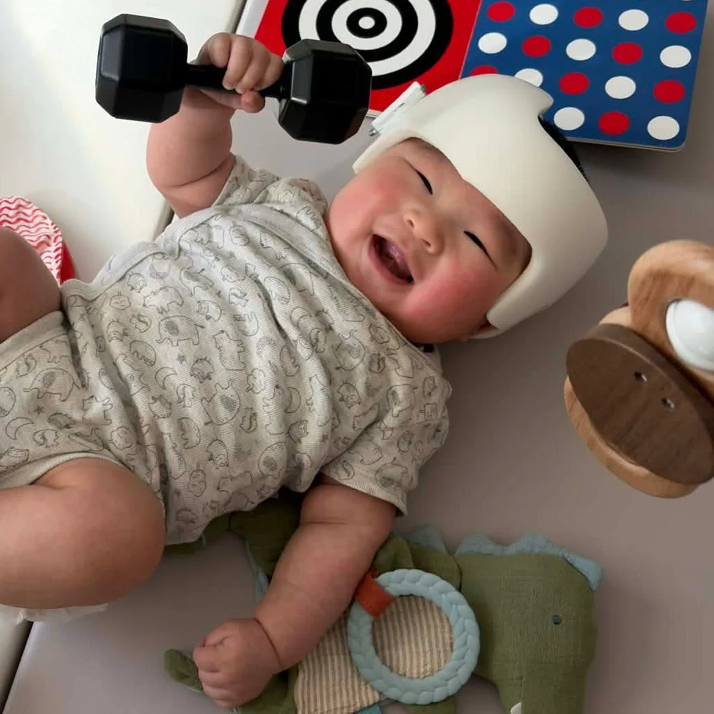 Baby smiling