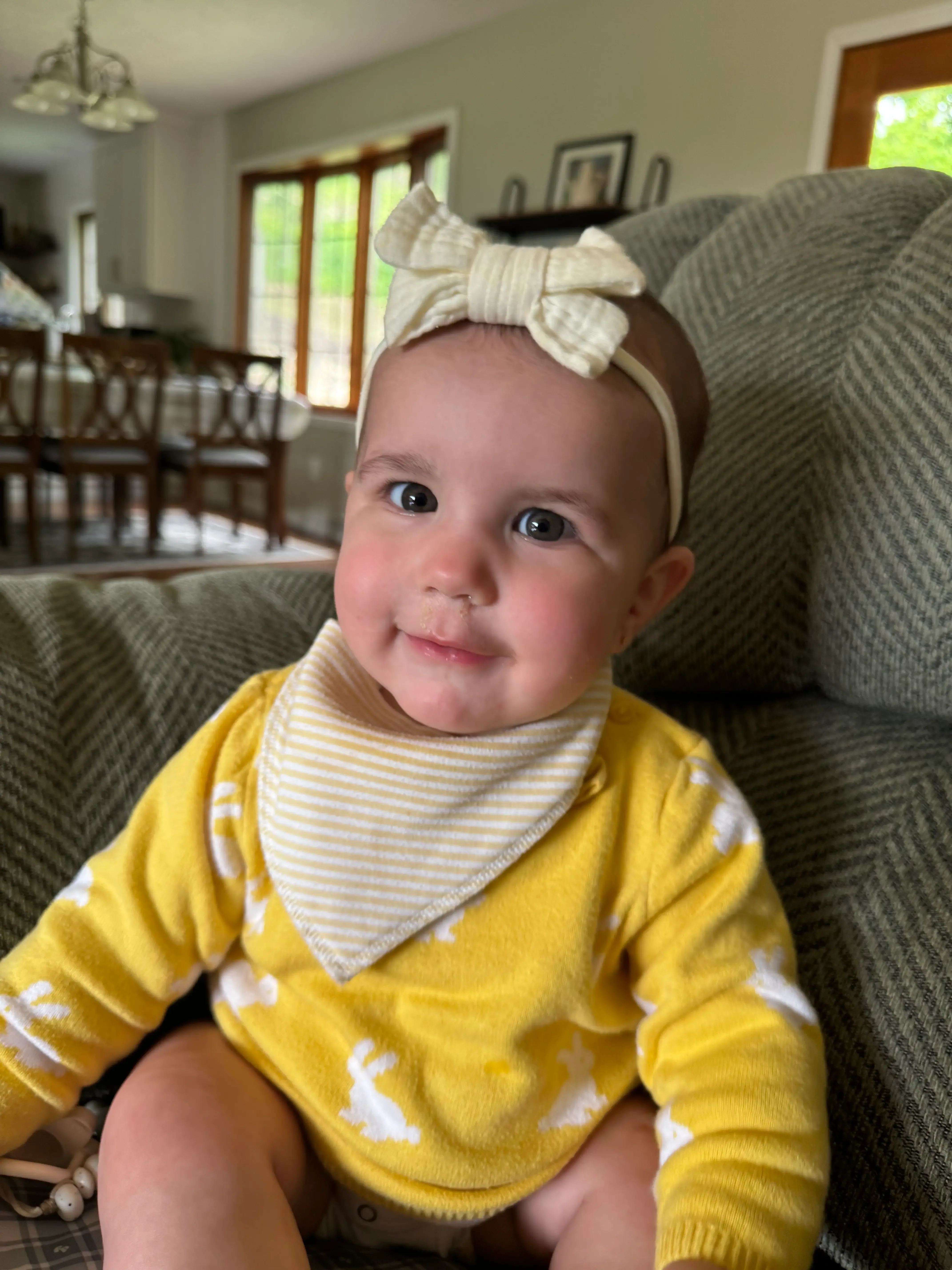 Celeste Canfield's daughter during EarWell treatment